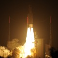 Alle 5:43 ora europea di questa mattina (23 Marzo) è stato lanciato con successo dallo spazioporto di Kourou, nella Guiana Francese, il terzo ATV, "Edoardo Amaldi".