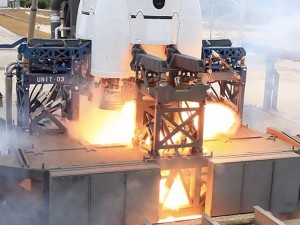 Uno static-fire test su un precedente Falcon 9