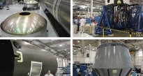 Parti del razzo Falcon 9 in costruzione