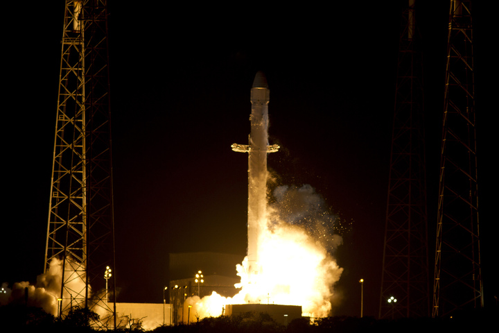 Il decollo della missione CRS-1 avvenuto il 7 Ottobre 2012 dallo Space Launch Complex 40 nella Cape Canaveral Air Force Station in Florida. (C) NASA