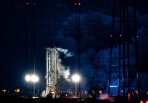 Hot Fire Test del primo stadio del lanciatore Antares, 22-2-2013. (c) Orbital Sciences Corporation