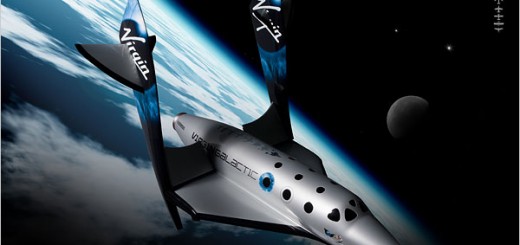 Lo SpaceShipTwo con il feathering system attivato. Credits: Virgin Galactic