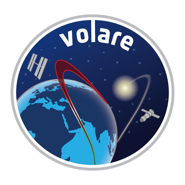 La patch della missione Volare