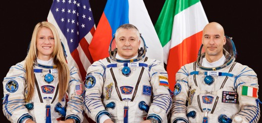 L’equipaggio della Soyuz TMA-09M, Expedition 36/37: Karen Nyberg (NASA), Fyodor Yurchikhin (RKA) e Luca Parmitano (ESA). Fonte: Gagarin Cosmonaut Training Center