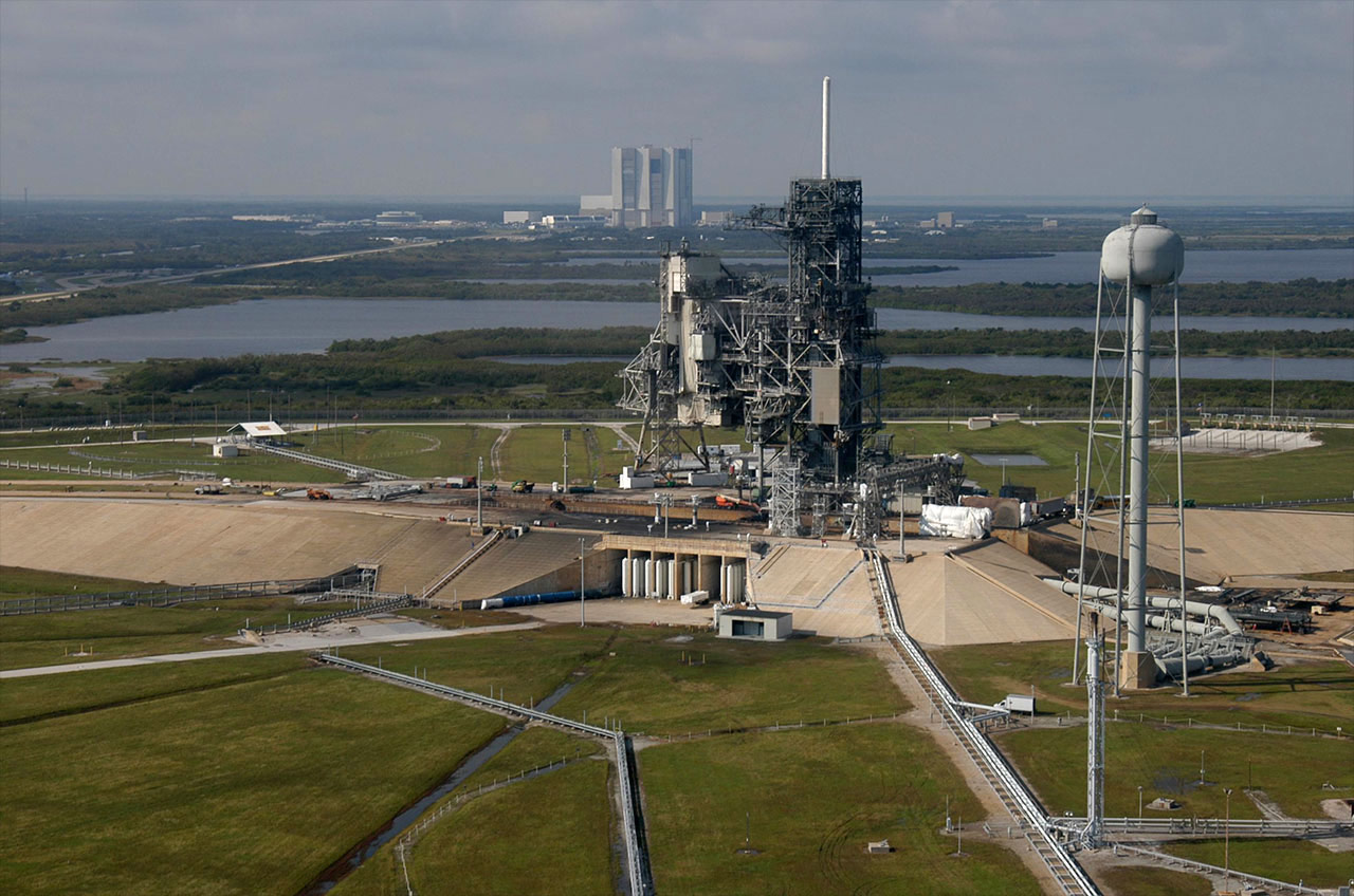 Il pad 39A del Kennedy Space Center all'epoca del programma STS Credits: NASA