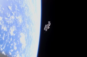 Suitsat-1 appena dopo il rilascio dalla ISS