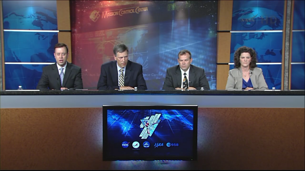 L'Expedition 36 Post-Spacewalk Briefing per la EVA-23 di Luca Parmitano e Chris Cassidy. Fonte: NASA