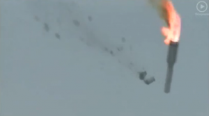 L'esplosione di un Proton-m IL 2 luglio 2013. Fonte Tsenki TV