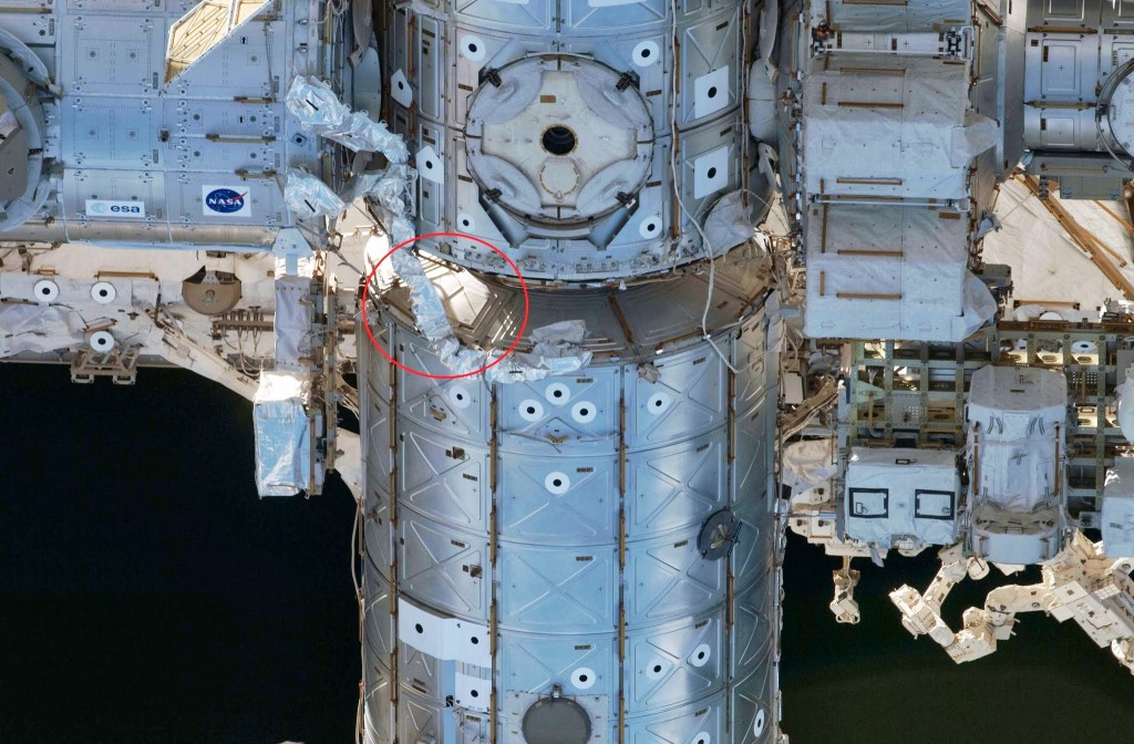 La zona della ISS vicino al Node 1. Fonte: NASA
