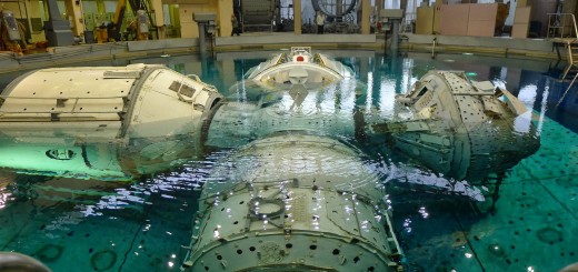 Mockup della sezione russa della ISS all'Hydrolab di Star City. Fonte: Samantha Cristoforetti