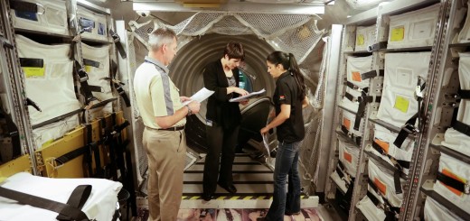 Samantha Cristoforetti nel mockup di ATV all’EAC di Colonia. Fonte: Samantha Cristoforetti