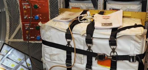 Un serbatoio d'acqua con pompa di trasferimento nel mockup di ATV all'EAC di Colonia. Fonte: Samantha Cristoforetti