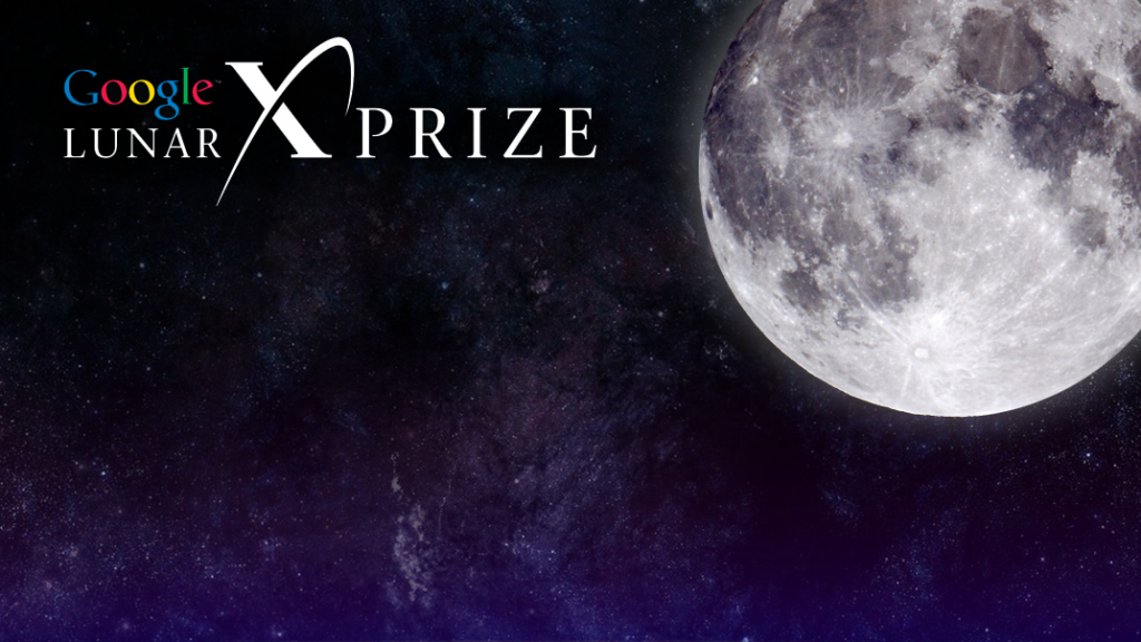 Il logo del Google Lunar X PRIZE. Fonte: Google/X PRIZE Foundation