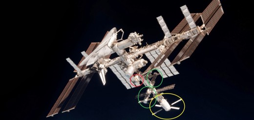 I boccaporti di attracco del segmento russo della ISS. Fonte: NASA/Samantha Cristoforetti