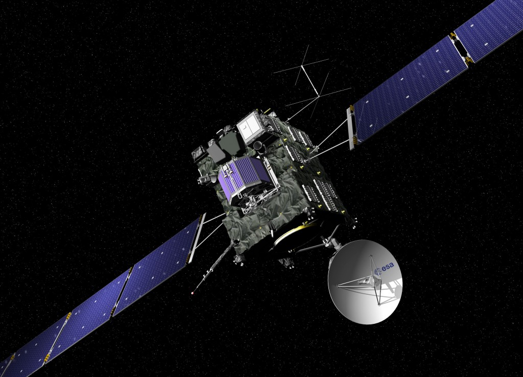 Artist view of ESA's Rosetta cometary probe. Credit: ESA - J. Huart