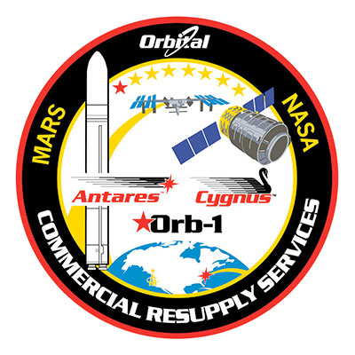 Il Patch ufficiale della missione CRS Orb-1. Credit: NASA.