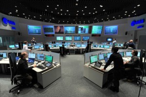La Main Control Room presso ESA/ESOC di Darmstadt, Germania