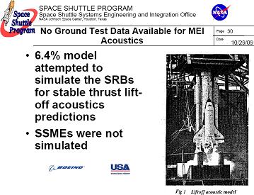 Una presentazione della NAAS sui test acustici effettuati durante il programma Shuttle. Credit: NASA. 