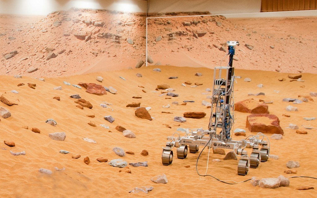 Il Mars Yard di Stevenage (C) Airbus Defence and Space 2014.