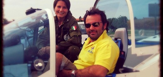 Samantha Cristoforetti e Alessandro Paleri di WeFly! Team. Credit: WeFly! Team