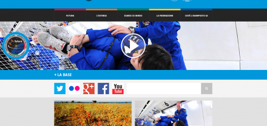 la home page del sito Avamposto 42 di Futura. Credit: ESA/ASI