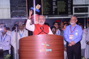 Il discorso del primo ministro indiano Narendra Modi dopo l'inserzione in orbita (ISRO)