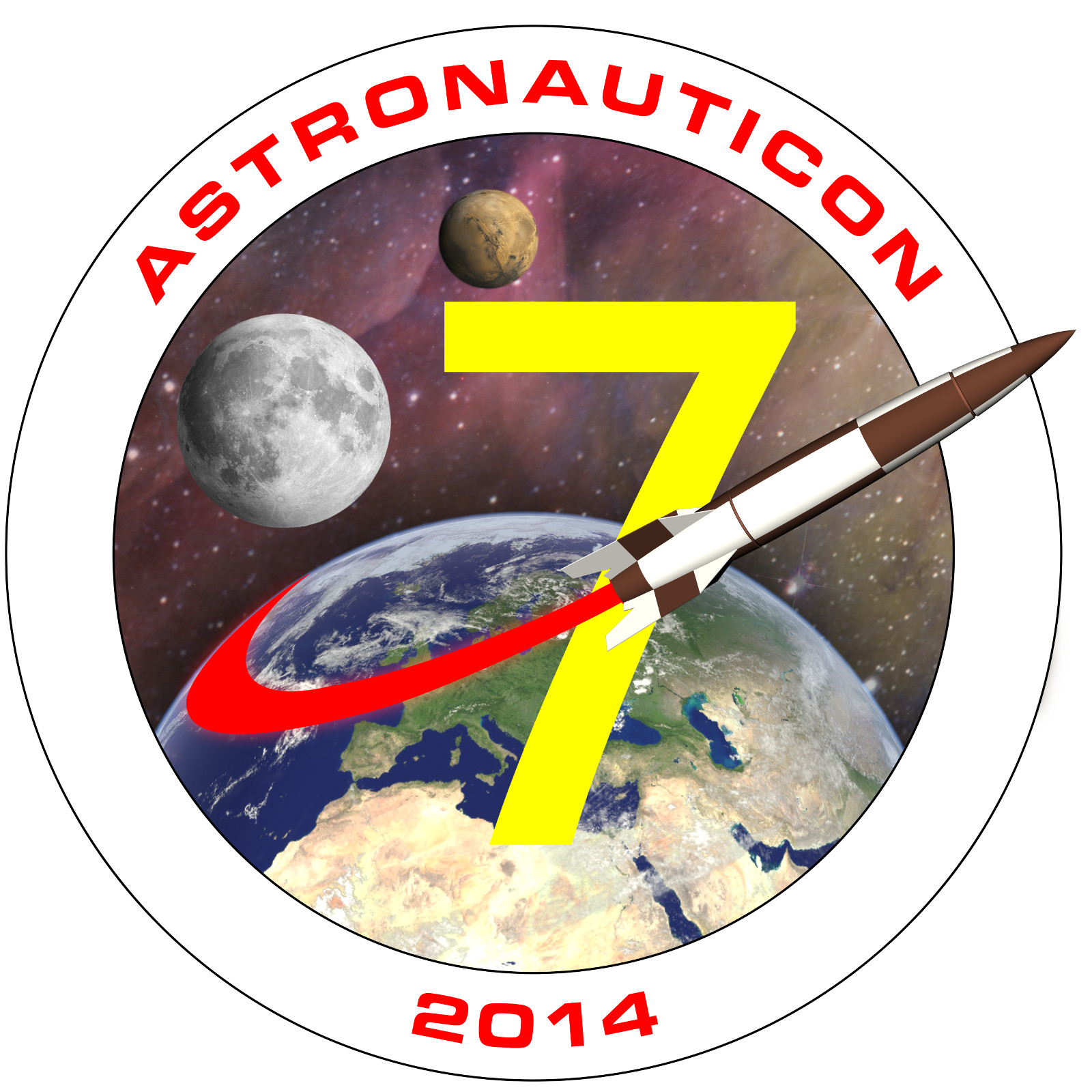 Il logo di AstronautiCON 7. Credit: Riccardo Rossi