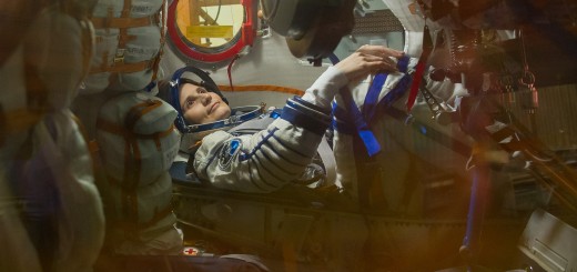 Samantha Cristoforetti nella Soyuz TMA-15M durante un test a Baikonur. Credit: GCTC