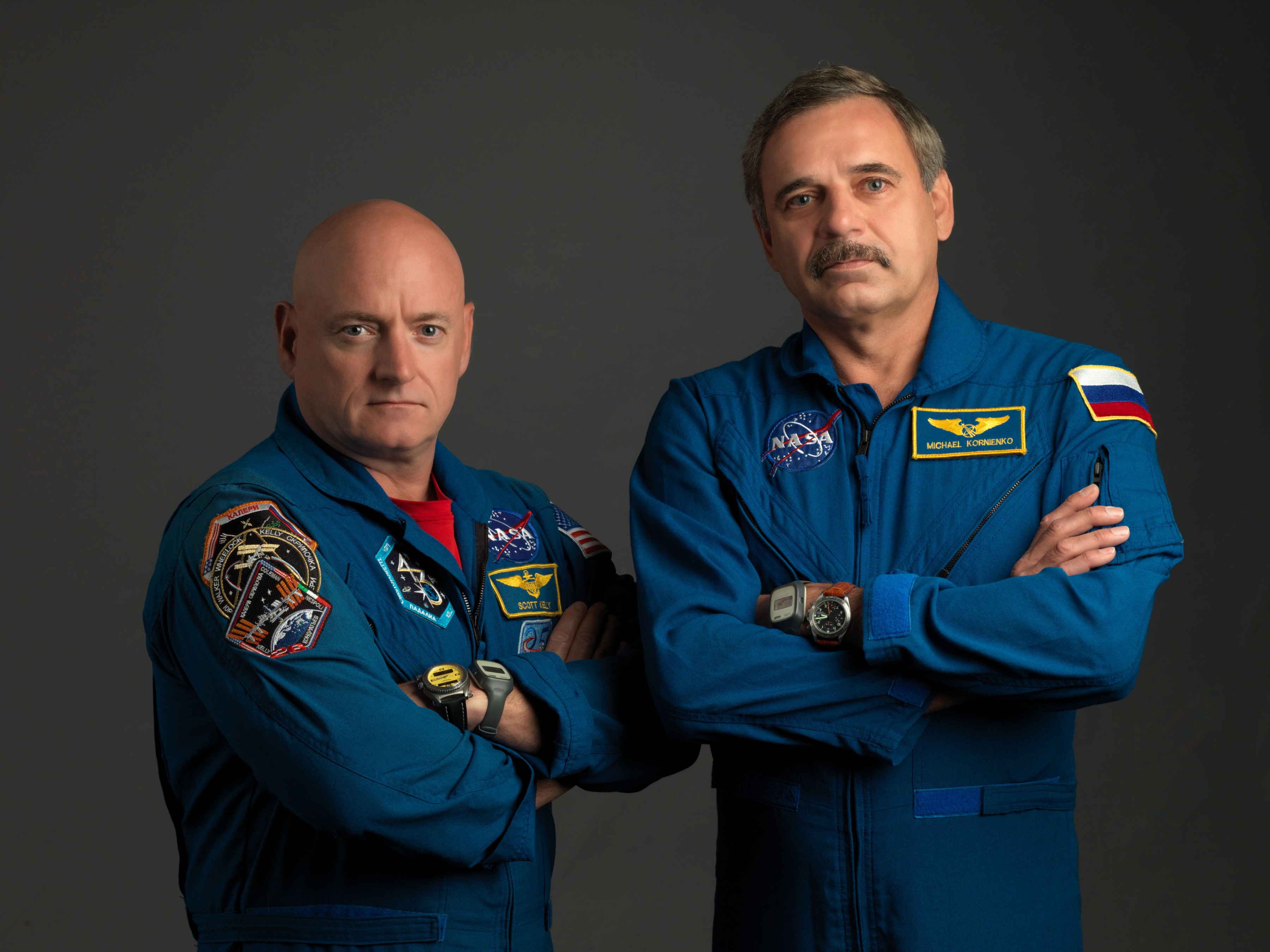 Scott Kelly e Mikhail Kornienko Credits: NASA