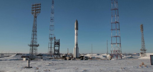 Il razzo Proton-M sulla rampa di lancio in preparazione del volo numero 400 - Credit: Roscosmos