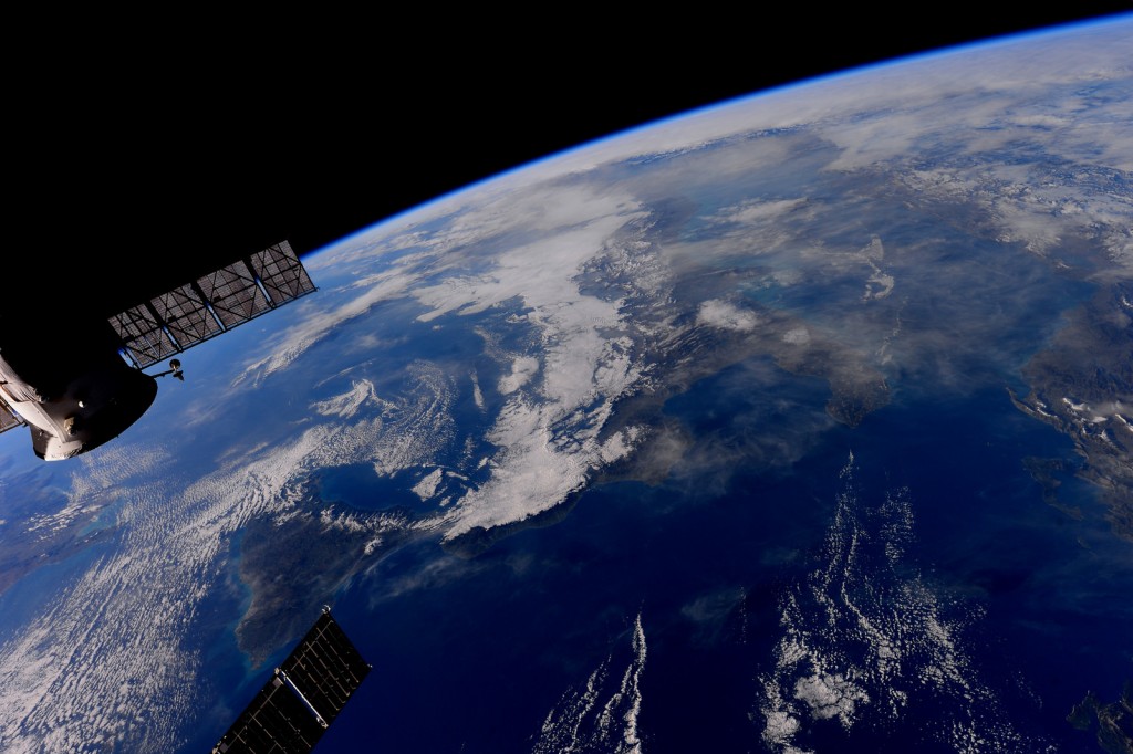 L'Italia vista dalla ISS fotografata da Samantha Cristoforetti. Credit: ESA/NASA