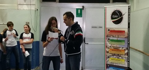 Il contatto ARISS con Samantha Cristoforetti della scuola Locatelli-Oriani di Milano. Credit: Luca Frigerio