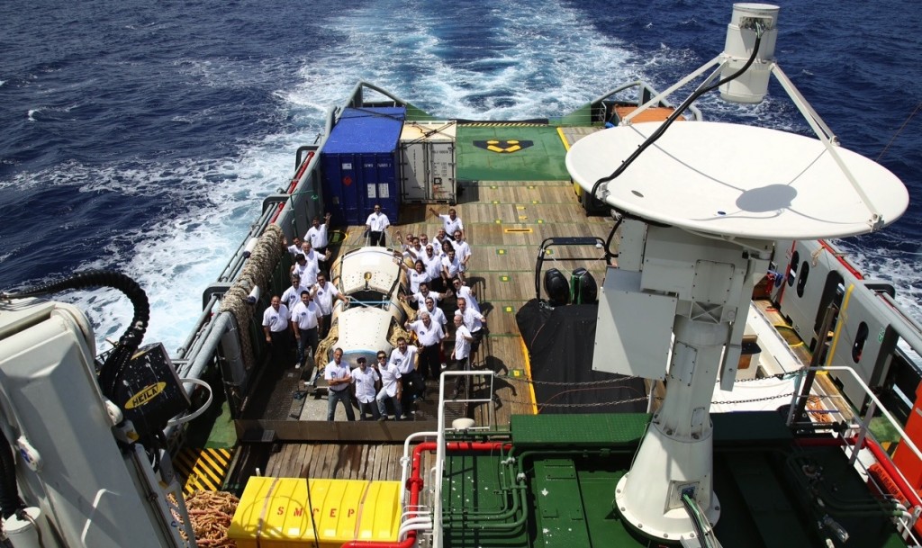 IXV a bordo della nave Nos Aries dopo il recupero. Image Credit: ESA