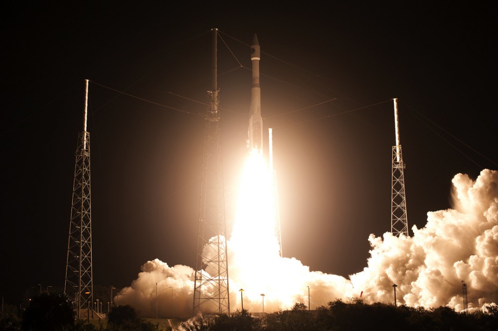 Il lancio dei quattro satelliti MMS con un Atlas V 421.