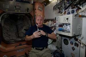 Mount Pico de Teide on Tenerife. I know it's a mountain but from here it looks like a hole K19Had my first cup of fancy coffee yesterday from the much anticipated Space_Station espresso machine. Not too bad - © StationCDRKelly on twitter