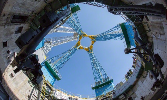 05 Jun 2015, Russia --- AMUR REGION, RUSSIA. JUNE 5, 2015. The construction site of the Vostochny Cosmodrome. Igor Ageyenko/TASS --- Image by © Ageyenko Igor/ITAR-TASS Photo/Corbis