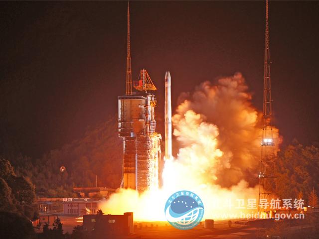 Il lancio di un satellite BeiDou. Credit: BeiDou Navigation Satellite System
