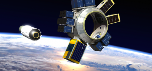 Rappresentazione artistica dello space tug multi-payload Sherpa di Spaceflight Industries Credit: Spaceflight Industries