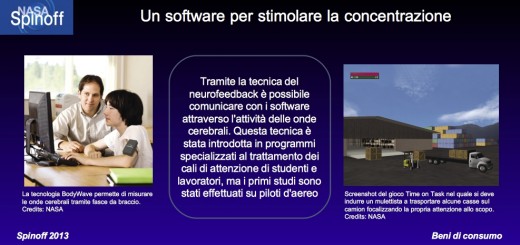 Un software per stimolare la concentrazione © NASA / Veronica Remondini