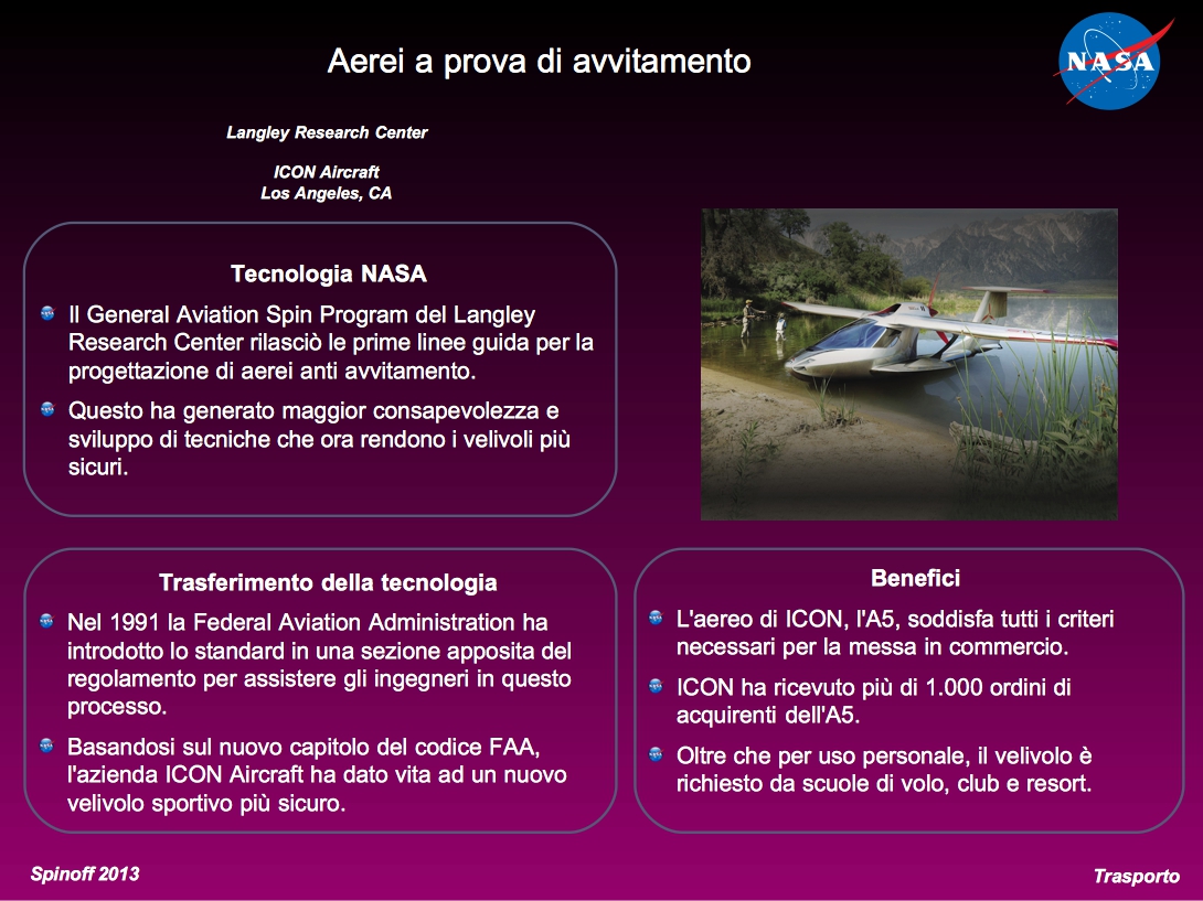 Aerei a prova di avvitamento © NASA / Veronica Remondini