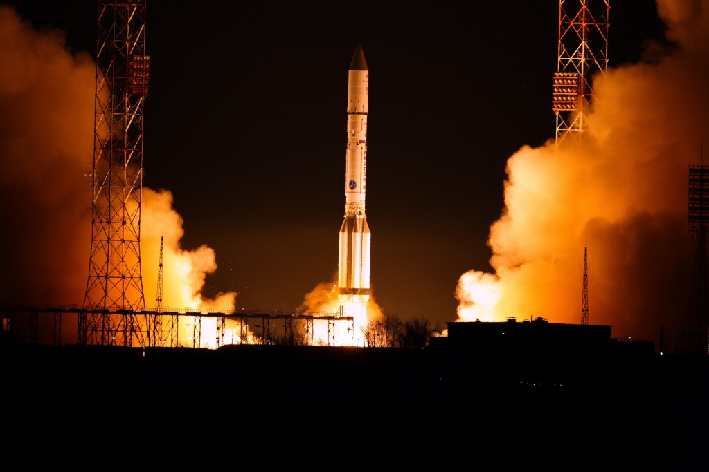 EDRS-A decolla il 30/01/2016 da Baikonur. Credit (ESA)