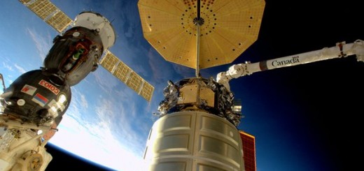 Cygnus visto dalla ISS. Credits: NASA