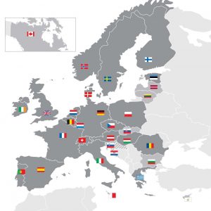 Gli stati membri e cooperanti della convenzione ESA - (C) ESA