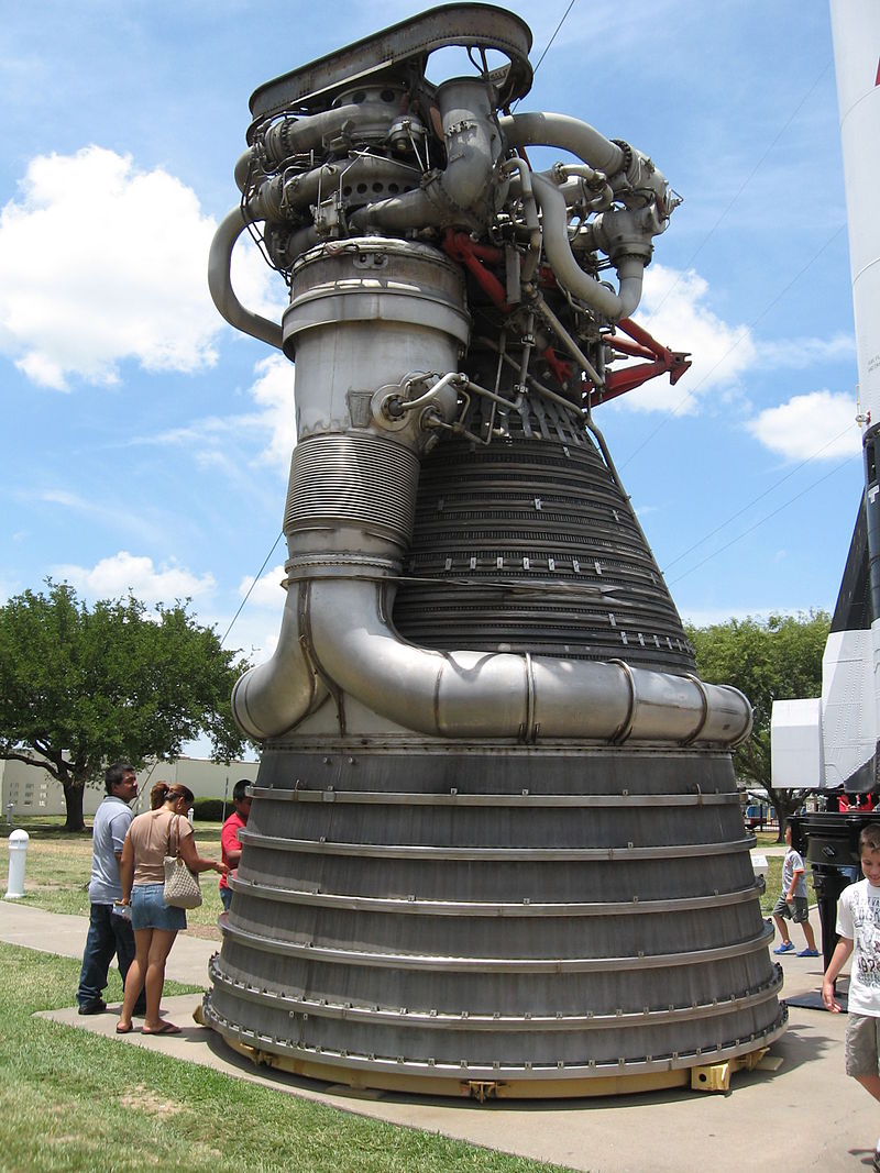 Motore F-1 Rocketdyne © CC Wikipedia - Anders Lagerås