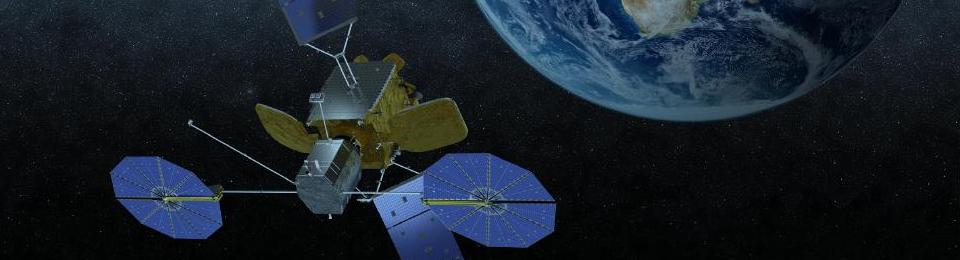 Una rappresentazione artistica del MEV agganciato a un satellite Credits: Orbital ATK