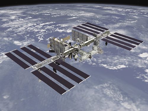 I pannelli solari della ISS