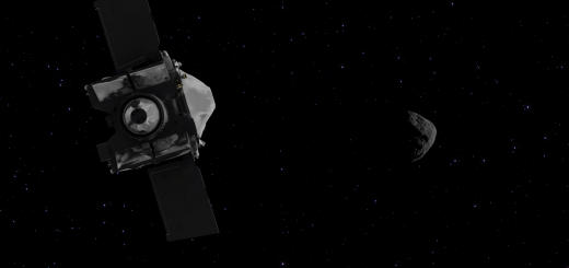 Rappresentazione artistica della sonda OSIRIS-REx. Credit: NASA