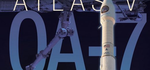 Poster di missione Cygnus OA-7 - ULA Launch