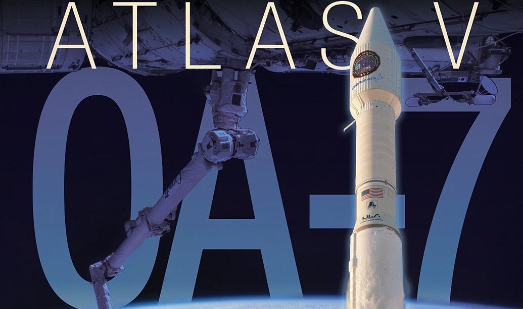 Poster di missione Cygnus OA-7 - ULA Launch
