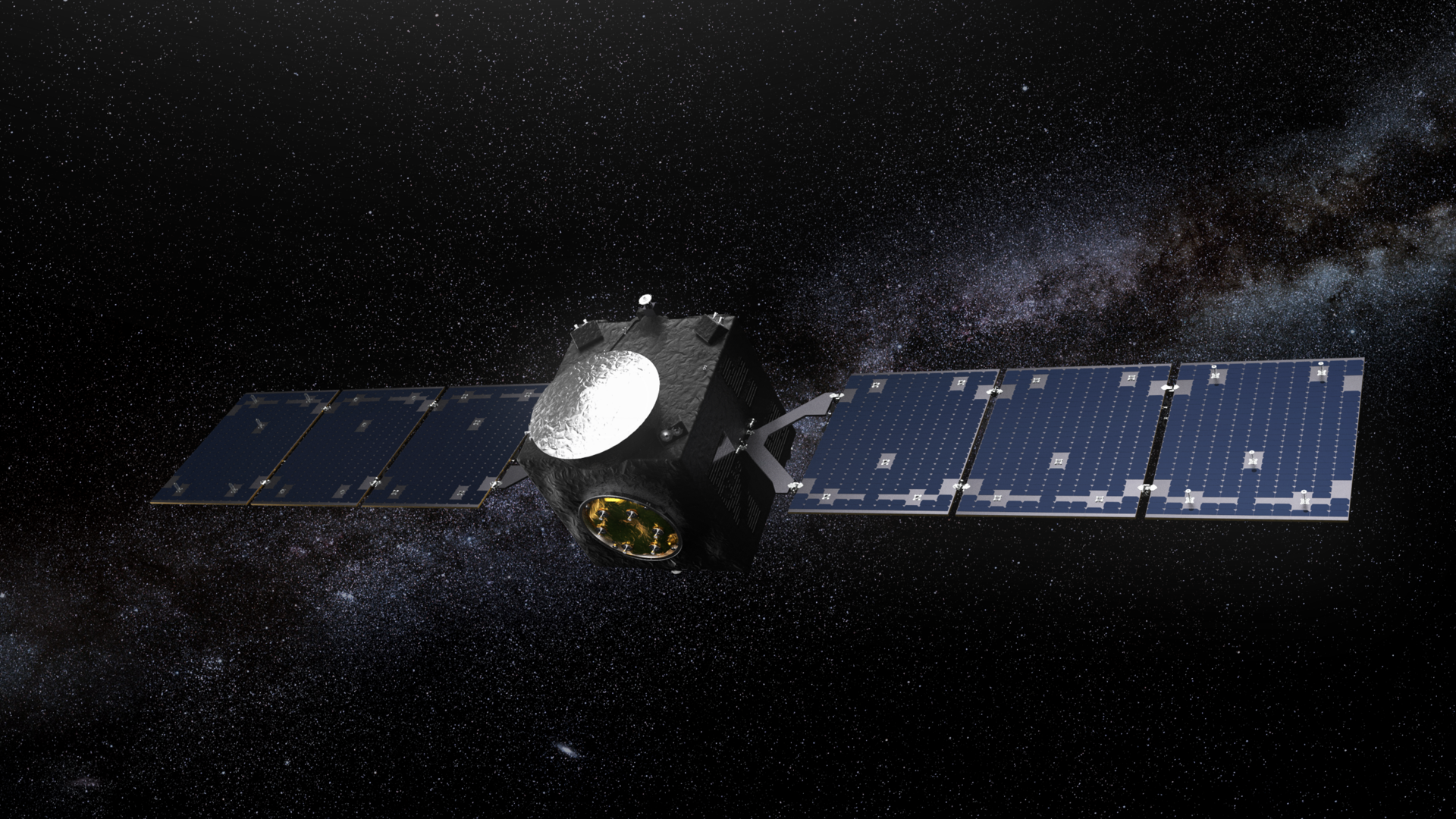 Rappresentazione artistica di Hera in volo. Crediti: NASA